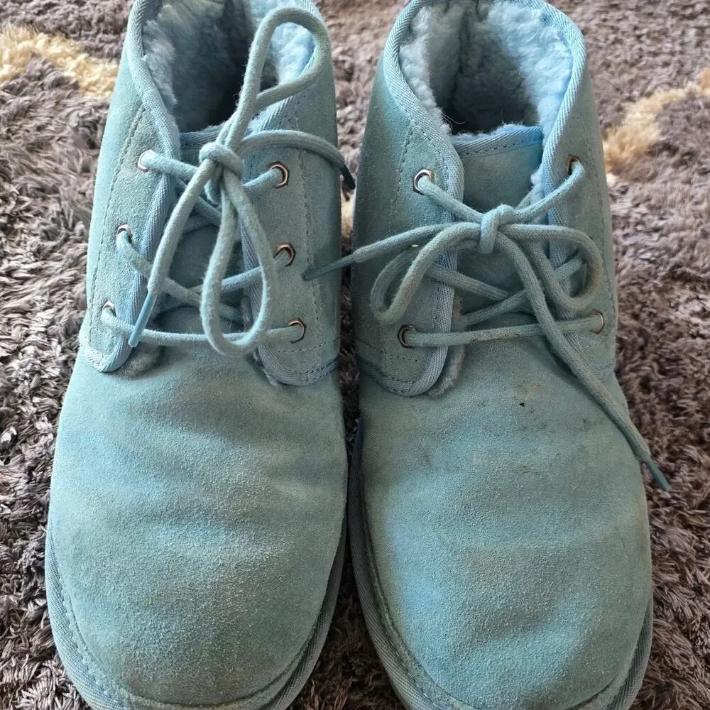 UGG Neumel Chukka Boots Freshwater Blue Suede Men’s Size 11 (Read Description)